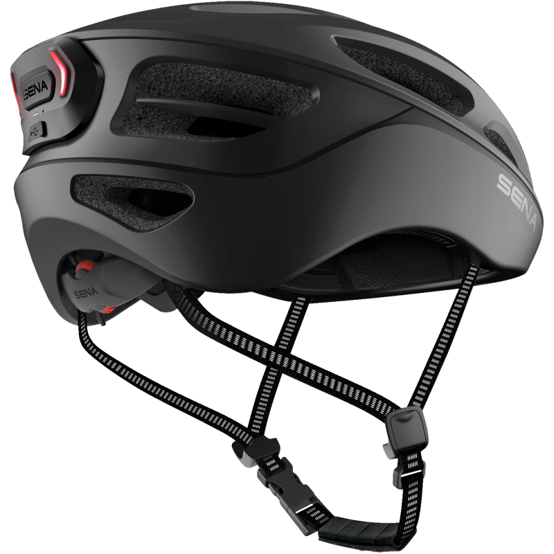 SENA CYCLING HELMET R1 EVO Matte Black Right Side - Driven Powersports
