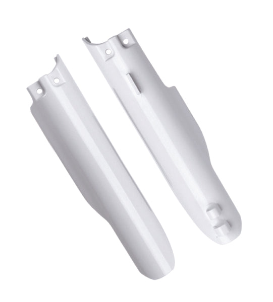 POLISPORT FORK PROTECTOR RM125-250 01-06. White - Driven Powersports