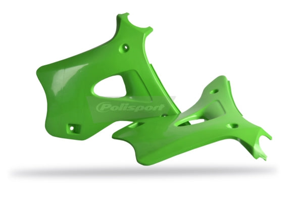 POLISPORT RADIATOR SCOOP KX125-KX250 94-98. Green - Driven Powersports