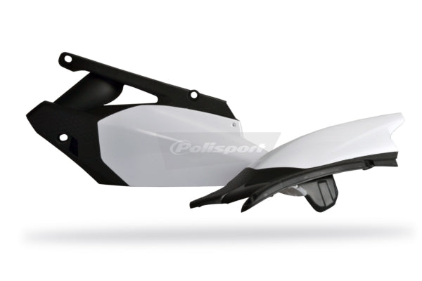 POLISPORT SIDE PANELS YZ450F (10-13) Black/White - Driven Powersports