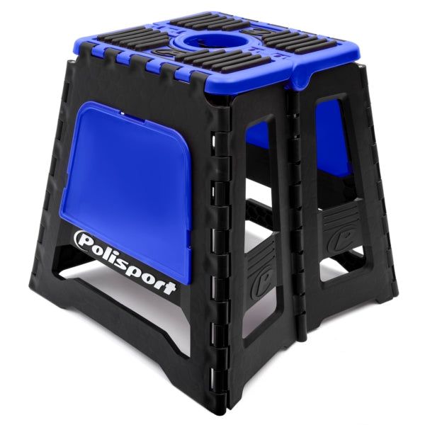 POLISPORT FOLDABLE BIKE STAND Black/Blue - Driven Powersports