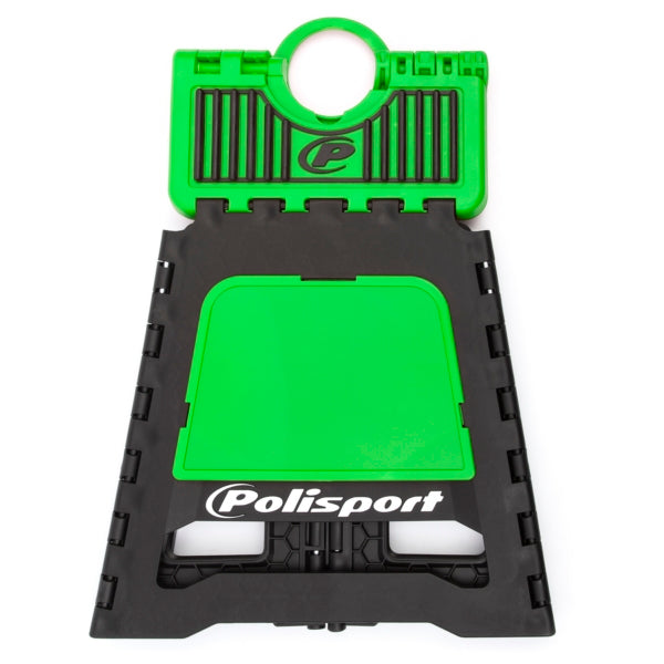 POLISPORT FOLDABLE BIKE STAND Black/Green - Driven Powersports