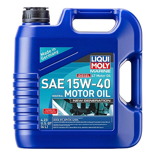 LIQUI MOLY OIL MOTOR 15W40 MARINE DIESEL 4T 4L (22520) - Driven Powersports