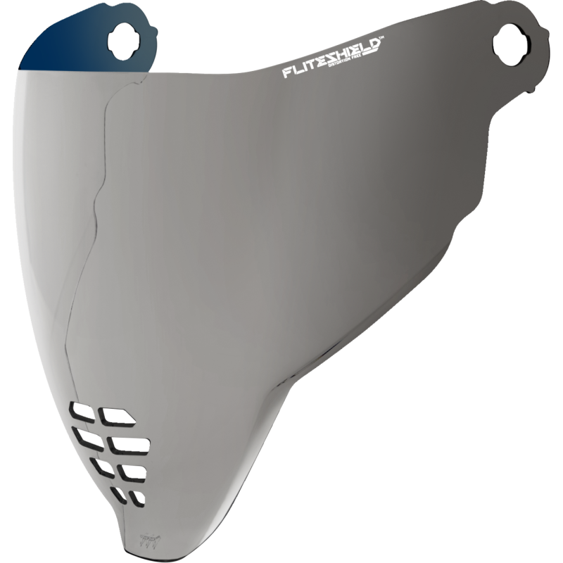 ICON SHIELD AFLT 22.06 RST Silver Front - Driven Powersports