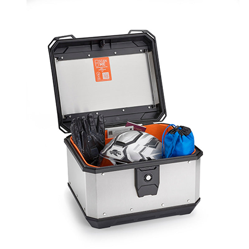 K-Metrobox Monolock Top Case 40L Aluminum - Driven Powersports