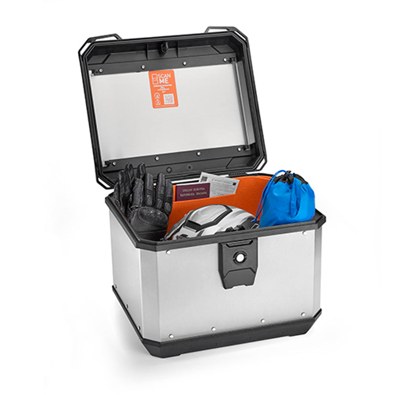 K-Metrobox Monolock Top Case 50L Aluminum - Driven Powersports