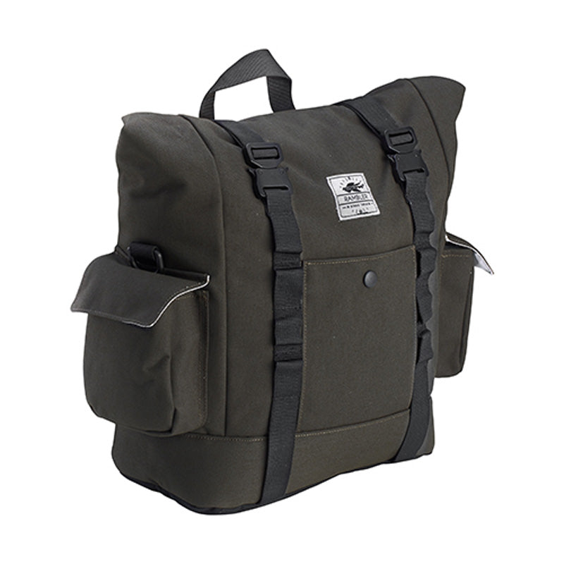 RB100RS RAMBLER 14L DARK GREEN ECO SADDLEBAGS Dark Green - Driven Powersports