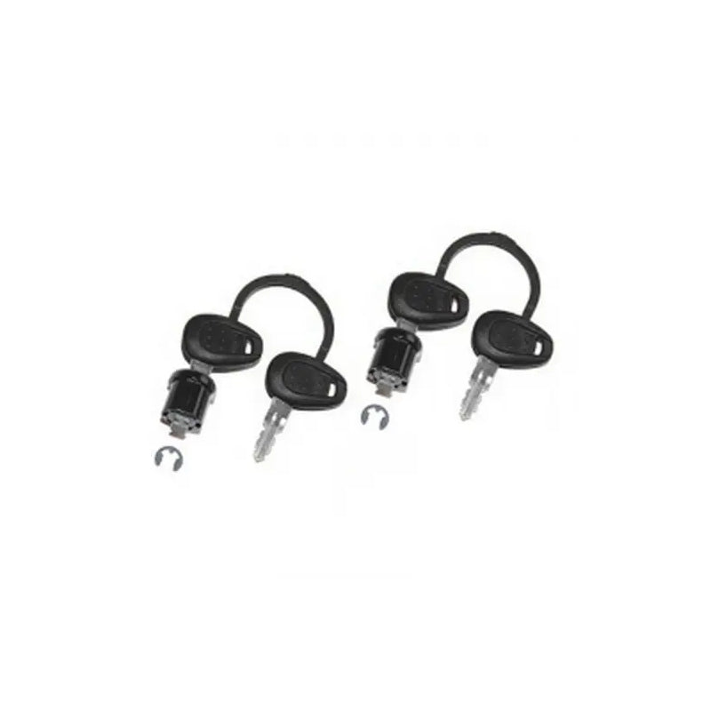 K501N SET OF 2 LOCKS WITH KEYS BLACK - Driven Powersports