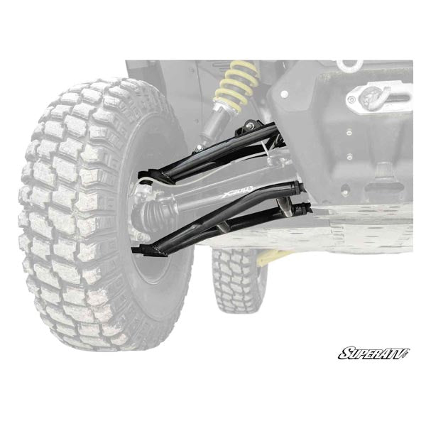 SuperATV Atlas Pro 2" Forward Offset A-Arms w/ Keller Perf. Ball Joints (AA-CA-DEFXMR-001BK02) - Driven Powersports