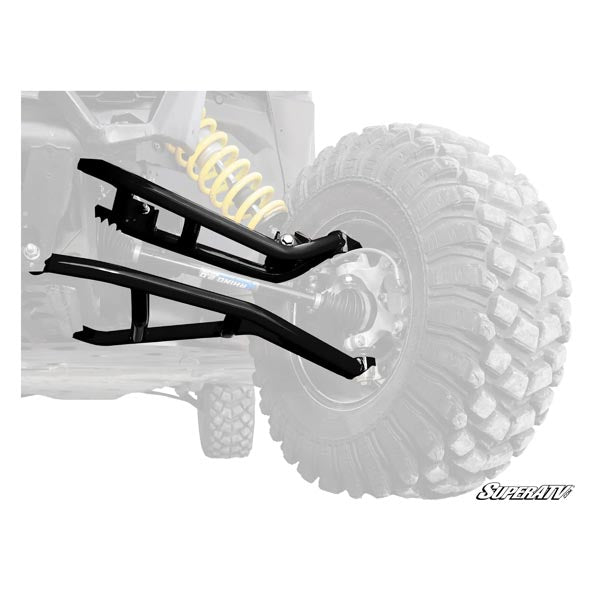 SuperATV High-Clearance A-Arms w/ Black Standard Duty Ball Joints (AA-CA-X3-002-TUBSD02) - Driven Powersports