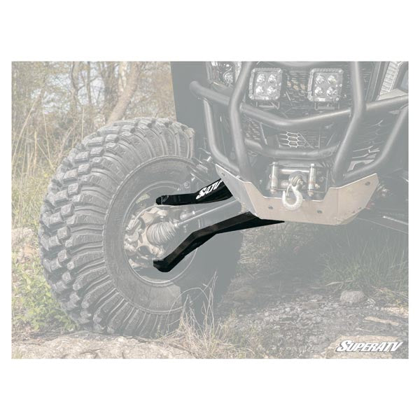 SuperATV Sidewinder A-Arms -Black w/ Heavy Duty Ball Joints (AA-CA-X3-1.5-WC-BH02) - Driven Powersports
