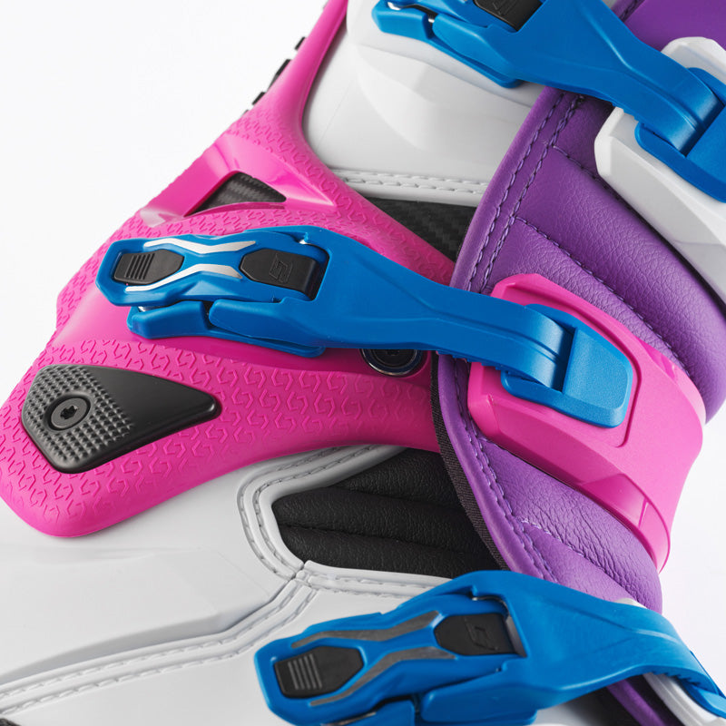 SG-22 MX BOOTS - ANTHRACITE (43) Purple/White/Pink - Driven Powersports