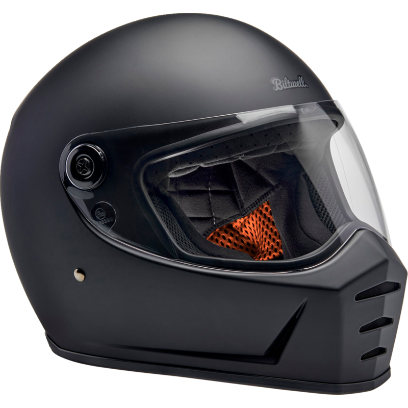 BILTWELL LANE SPLITTER ECE 22.06 Flat Black Front - Driven Powersports