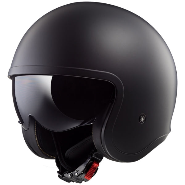 LS2 Spitfire Open-Face Helmet Solid Black SM - Driven Powersports