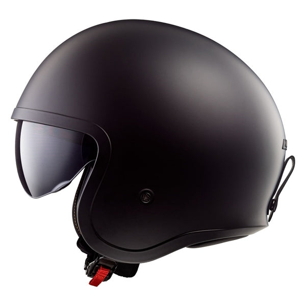 LS2 Spitfire Open-Face Helmet Solid Black SM - Driven Powersports