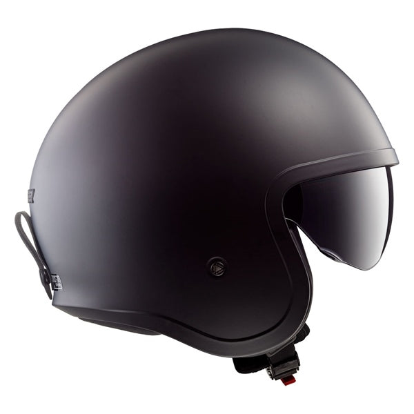 LS2 Spitfire Open-Face Helmet Solid Black SM - Driven Powersports