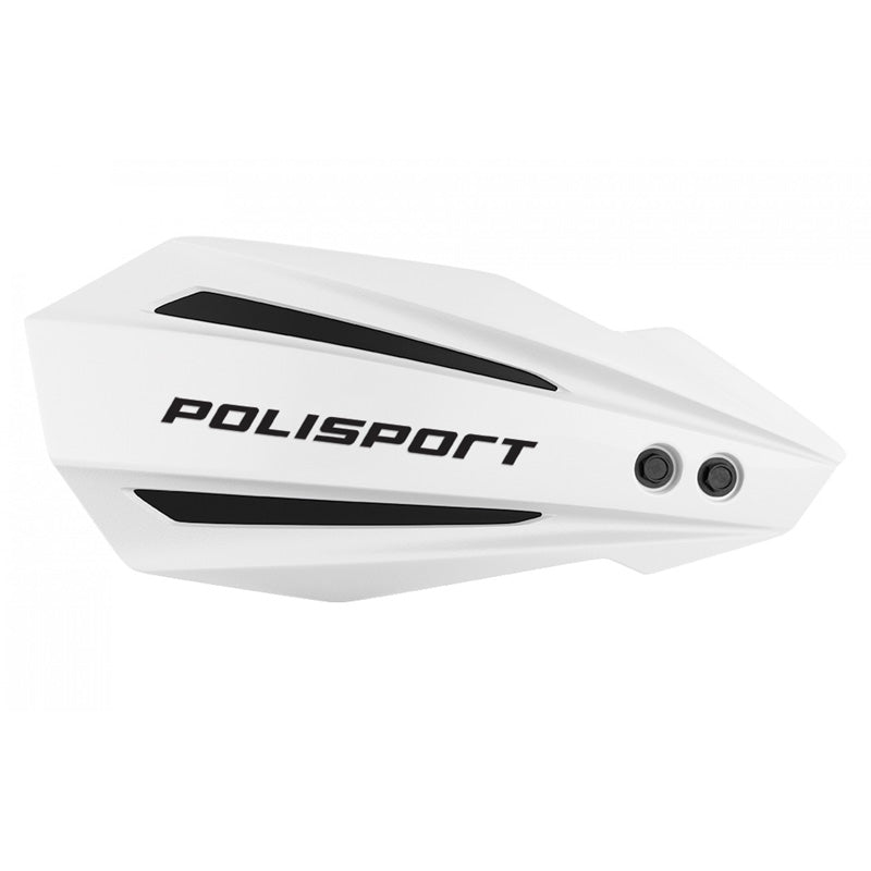Polisport Bullit FWA Handguards For Gas Gas / Husqvarna White/Black - Driven Powersports
