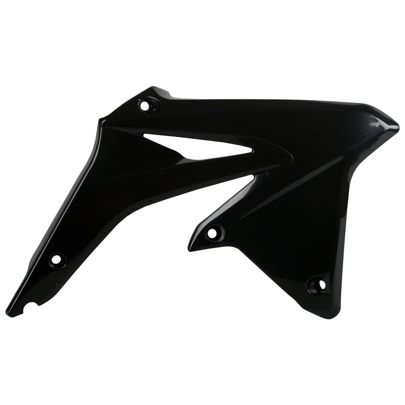 POLISPORT RADIATOR SCOOPS SUZUKI (BLACK) Black - Driven Powersports