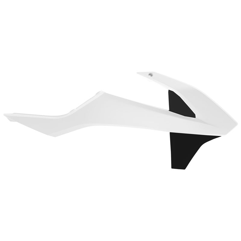 POLISPORT RADIATOR SCOOPS White/Black - Driven Powersports