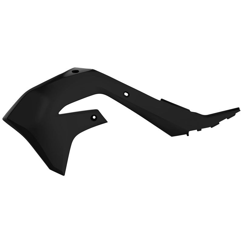 POLISPORT RADIATOR SCOOPS KAWASAKI (BLACK) Black - Driven Powersports