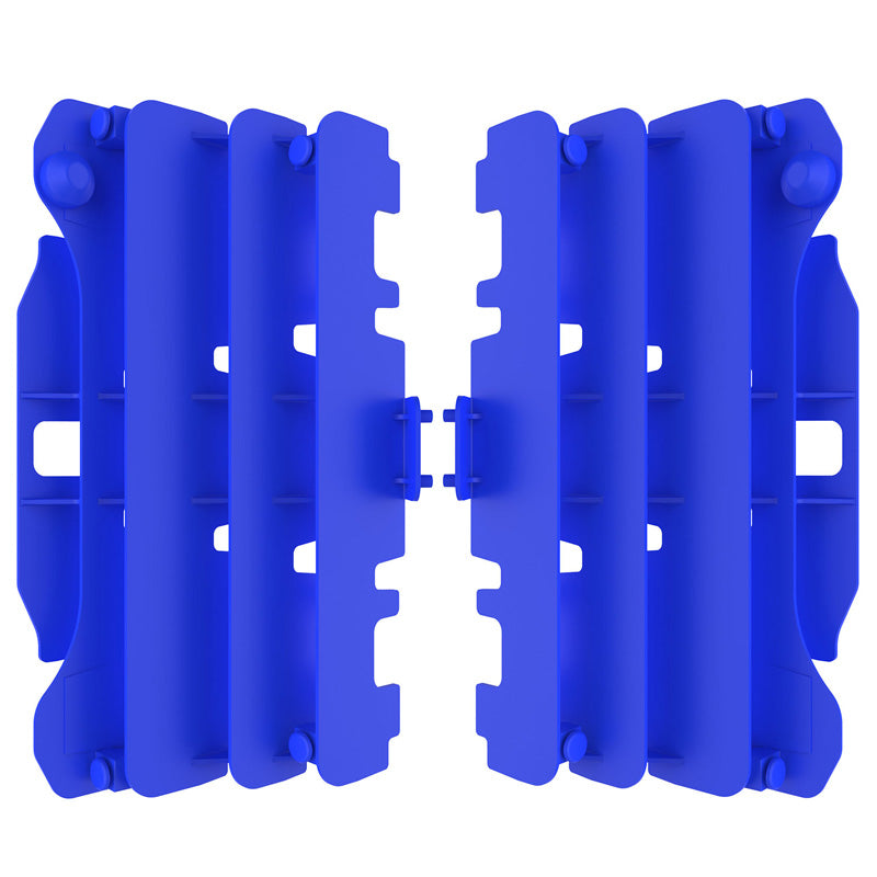 POLISPORT RADIATOR LOUVERS YAMAHA (BLUE) Blue - Driven Powersports