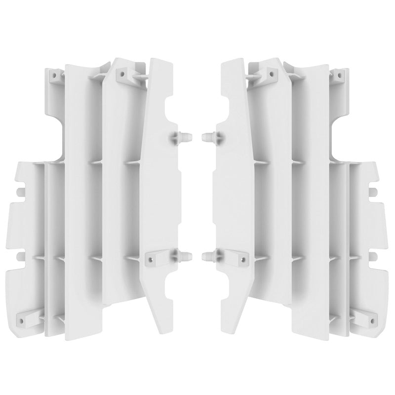 POLISPORT RADIATOR LOUVERS HONDA (WHITE) White - Driven Powersports
