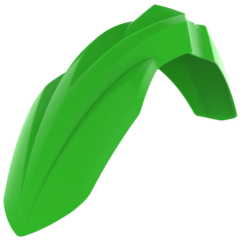 POLISPORT FRONT FENDER KAMASAKI (GREEN) Green - Driven Powersports