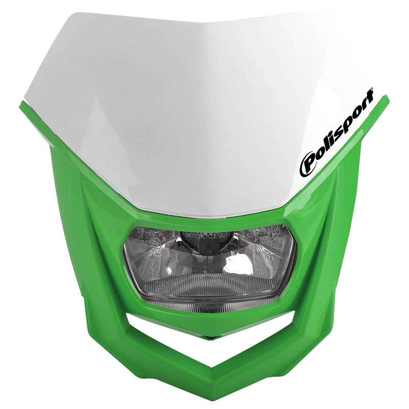 POLISPORT HALO HEADLIGHT (WHITE/GREEN) White/Green - Driven Powersports
