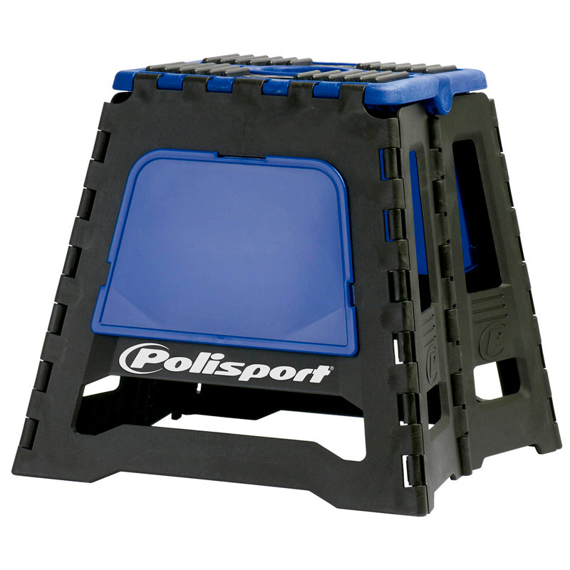 POLISPORT FOLDABLE BIKE STAND (BLUE) Black/Blue - Driven Powersports