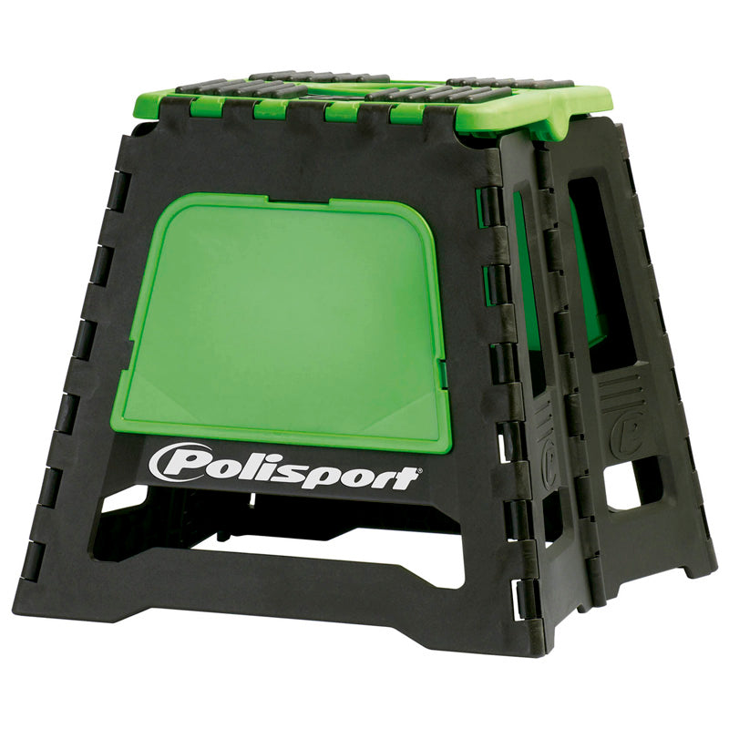 POLISPORT FOLDABLE BIKE STAND (GREEN) Black/Green - Driven Powersports