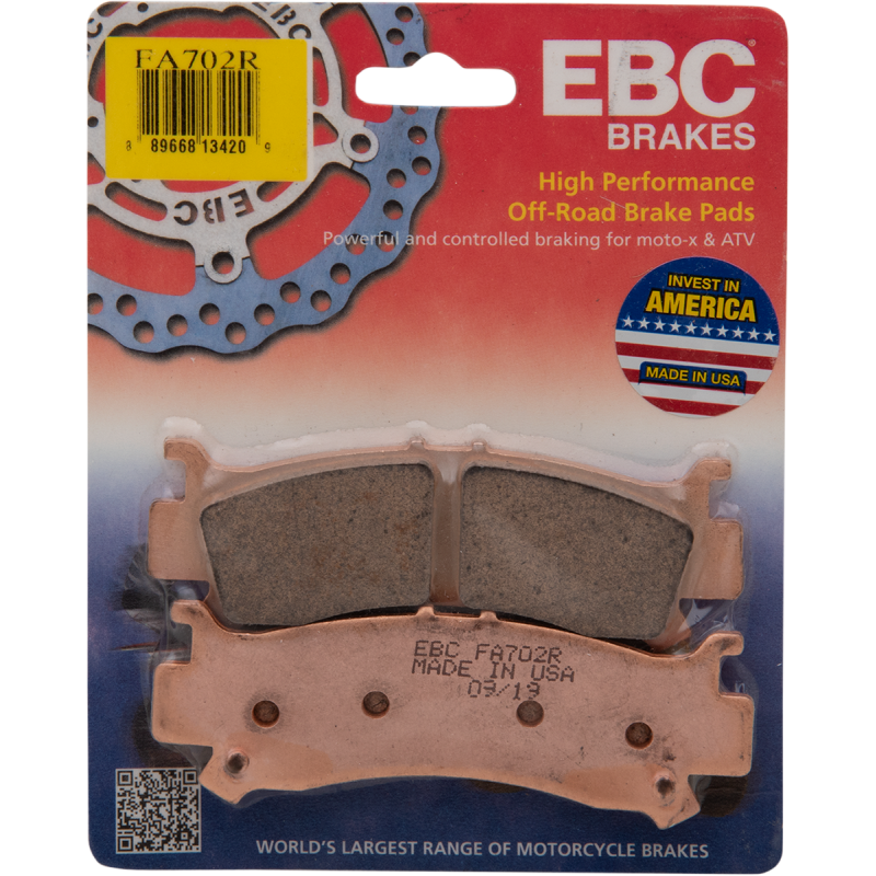 EBC BRAKE PAD EBC FA702R Front - Driven Powersports