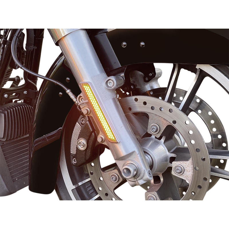 CUSTOM DYNAMICS LIGHT LED FORK AMB Black Application Shot - Driven Powersports