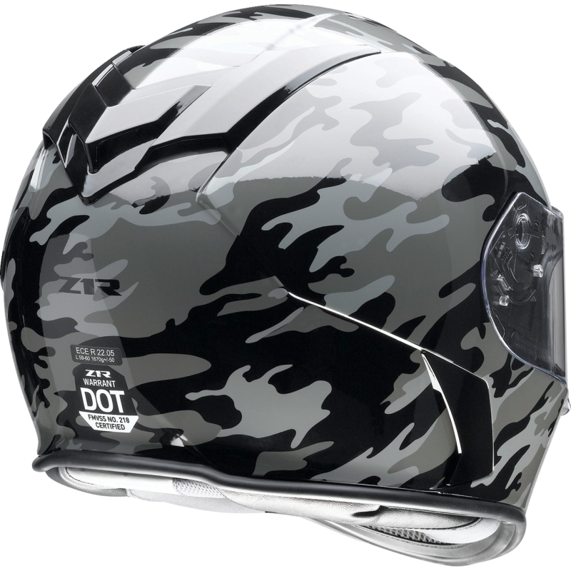 Z1R HLMT WARRANT Camo Black/Gray Back - Driven Powersports
