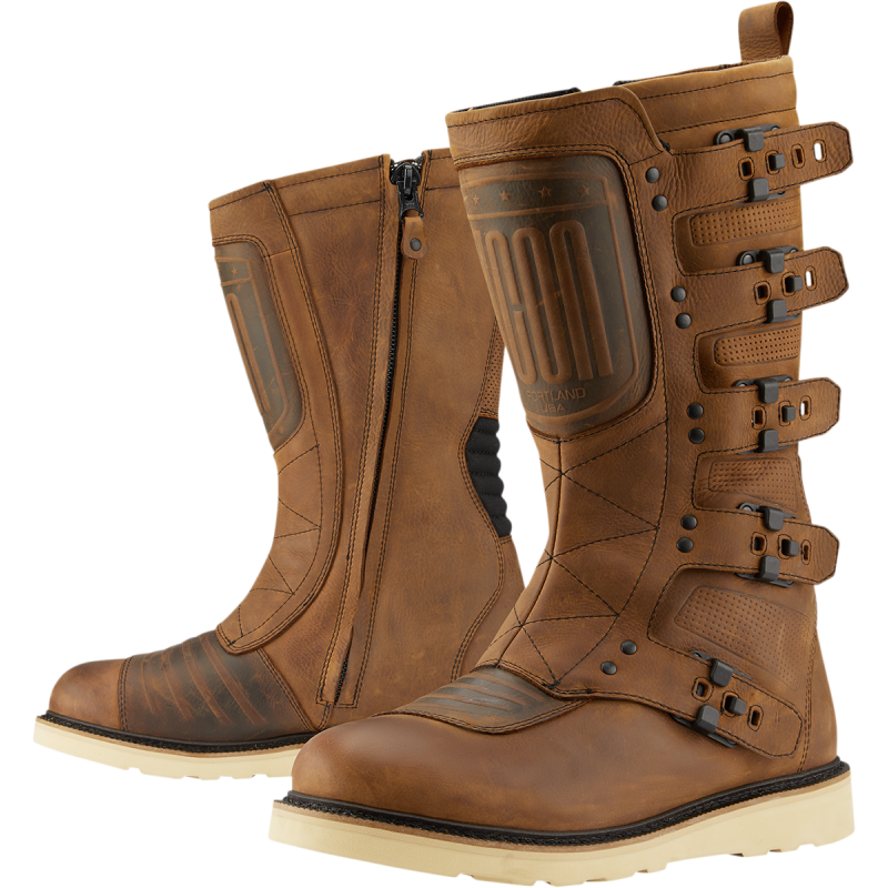 ICON BOOT ELSINORE2 CE Brown Front - Driven Powersports