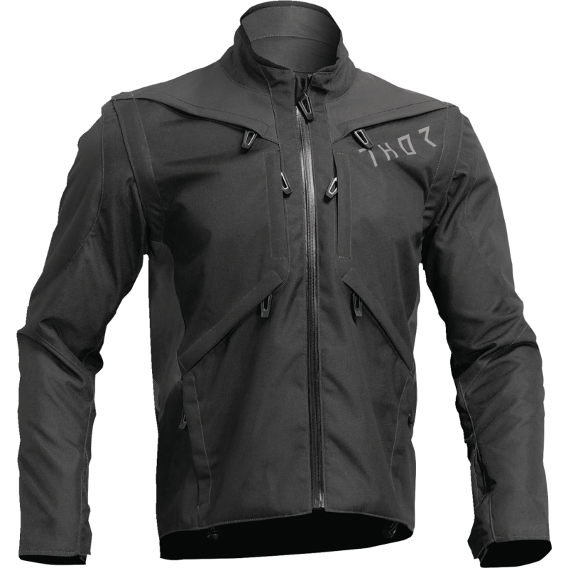 THOR JACKET TERRAIN Black/Charcoal Front - Driven Powersports