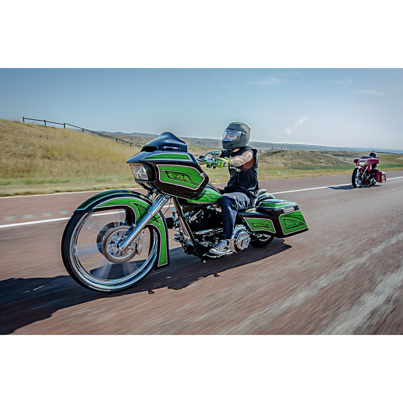 KLOCK WERKS FLARE W/S 84-92 FXRP Black Lifestyle - Driven Powersports