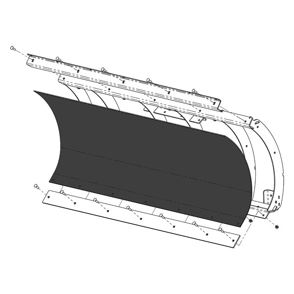 KFI PRO-POLY REPLACEMENT BLADE (105858-R) - Driven Powersports