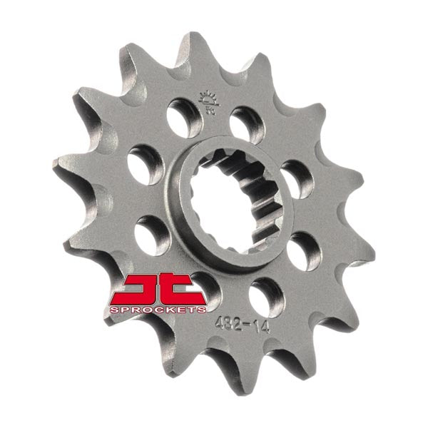 JT 432 Self-Cleaning Steel Front Sprockets (JTF432.14SC) - Driven Powersports
