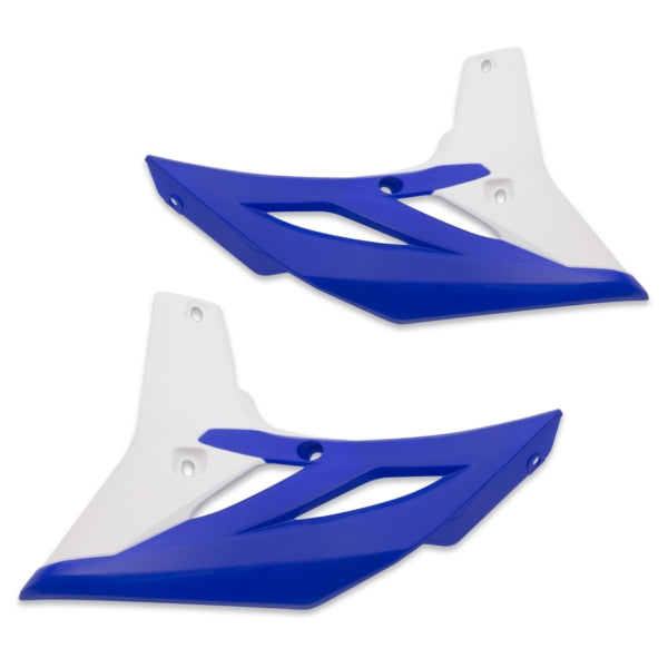 POLISPORT YAMAHA RADIATOR SHROUDS YAM YZ250F 10-1 Blue/White - Driven Powersports