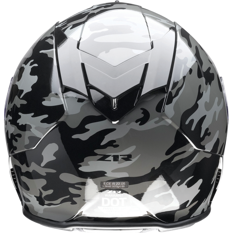 Z1R HLMT WARRANT Camo Black/Gray Back - Driven Powersports