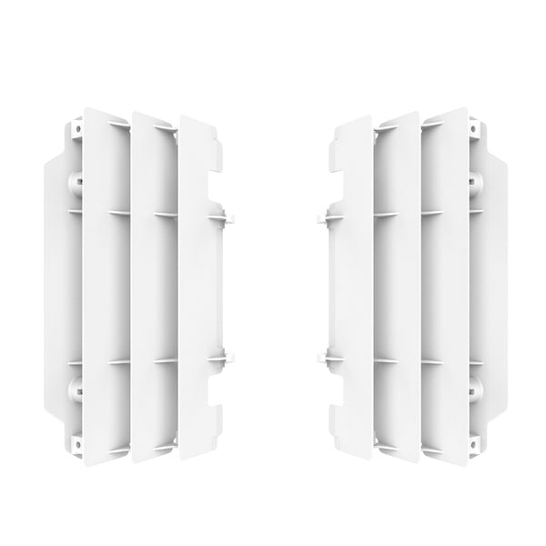 Polisport Radiator Louvers For Kawasaki KX250 White - Driven Powersports