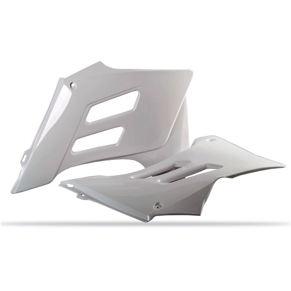 Polisport Radiator Scoop White - Driven Powersports
