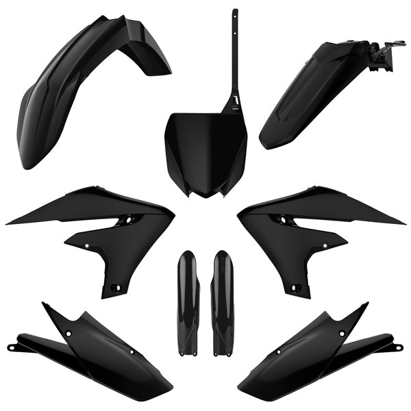 POLISPORT PLASTIC KIT COMP YAM Black - Driven Powersports