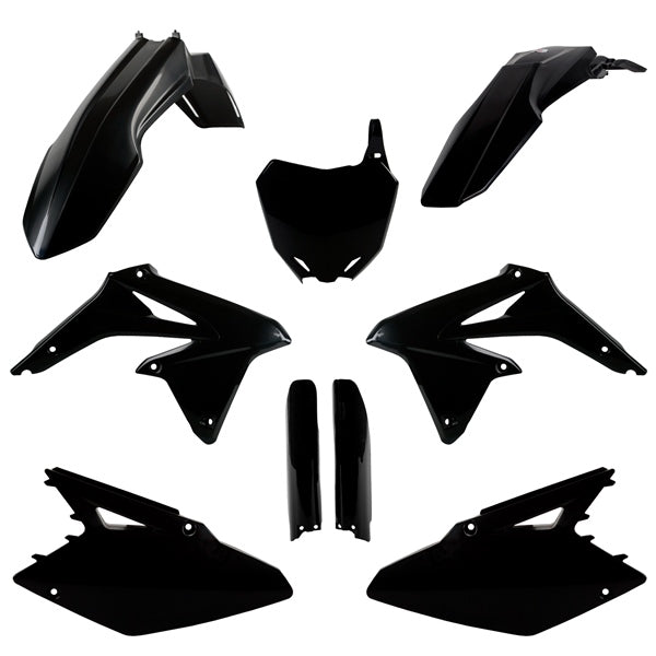 POLISPORT PLASTIC KIT COMP SUZ Black - Driven Powersports