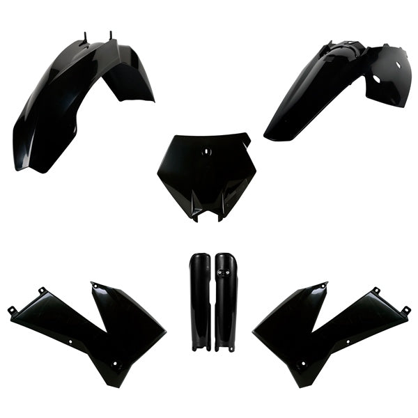 Polisport MX Complete Kit For Ktm 125 SX, 250 SX/XC, 300 XC Black - Driven Powersports