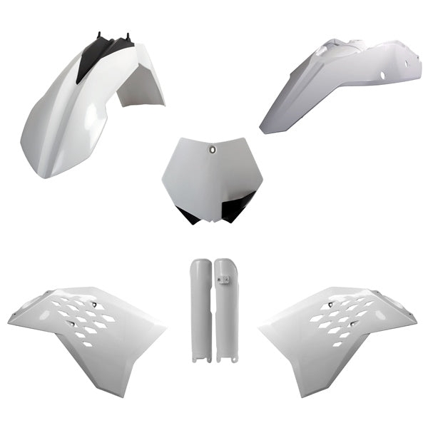 Polisport MX Complete Kit For Ktm 125 SX, 250 SX/Sx-f, 450 Sx-f White - Driven Powersports