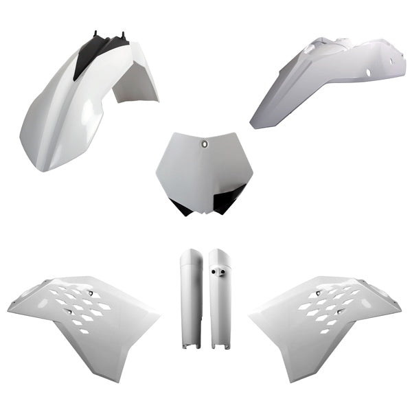 POLISPORT PLASTIC KIT COMP KTM White - Driven Powersports