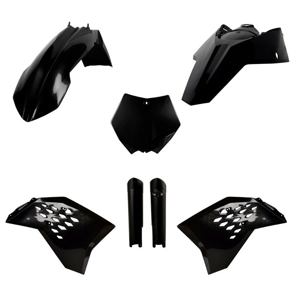 POLISPORT PLASTIC KIT COMP KTM Black - Driven Powersports