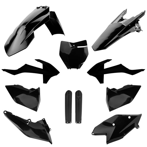 POLISPORT PLASTIC KIT COMP KTM Black - Driven Powersports