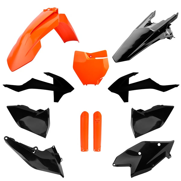POLISPORT PLASTIC KIT COMP KTM Orange/Black - Driven Powersports